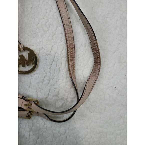 MICHAEL MICHAEL KORS GOLD EMBOSSED DESIGNER MIRROR AS IS TOTE1254795 - Picture 12 of 12